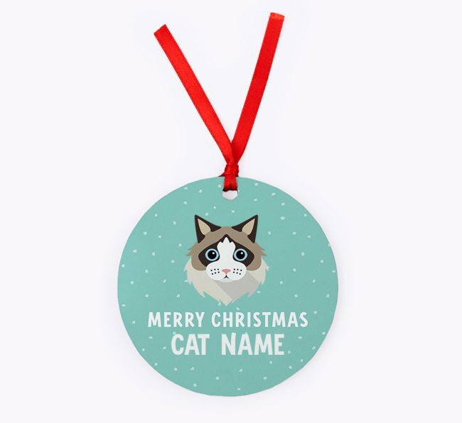 Meowy Christmas: Personalised {breedCommonName} Christmas Decoration